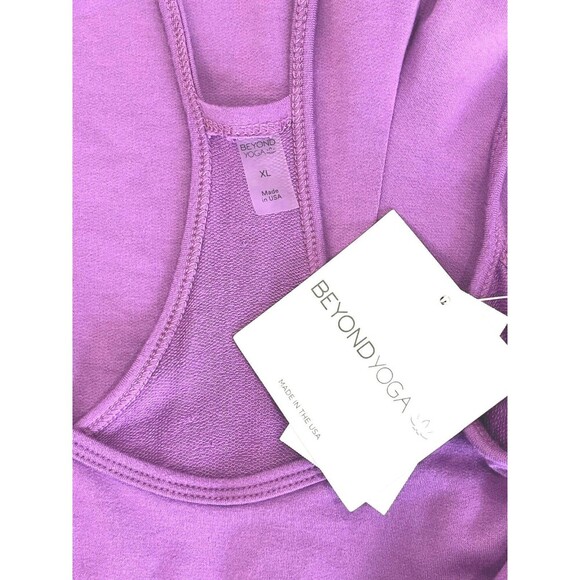 Beyond Yoga Purple Seaside Romper  Drawstring Waist Iris Size‎ XL NEW WITH TAGS - Picture 6 of 7